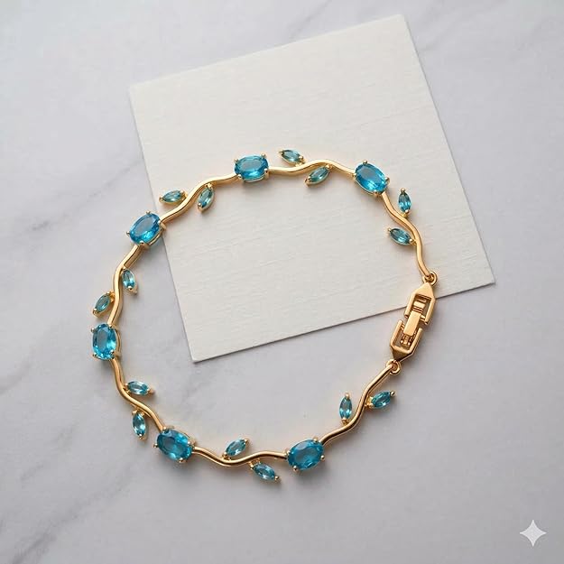 Sky Blue Tulip Bracelet