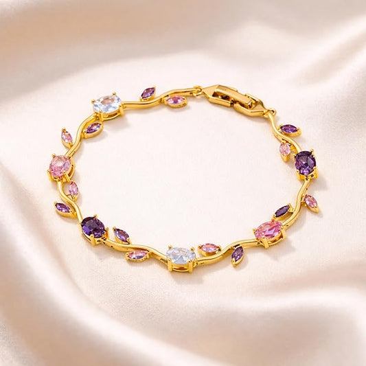 Rosy Lavender Tulip Bracelet