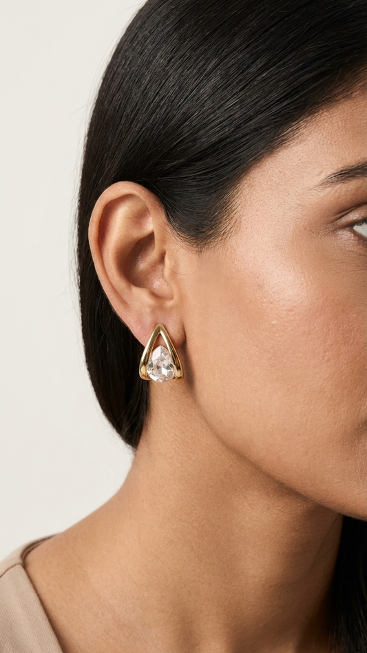 Aurora Pear Studs
