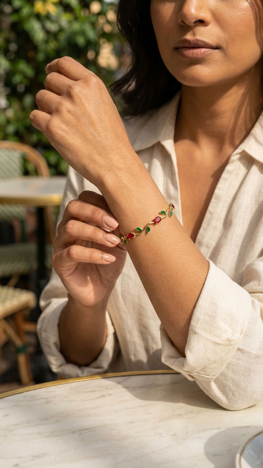 Scarlet Blossom Tulip Bracelet