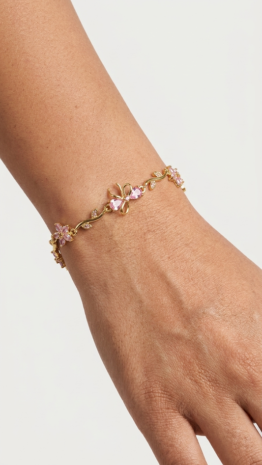 Blush Tulip Vine Bracelet