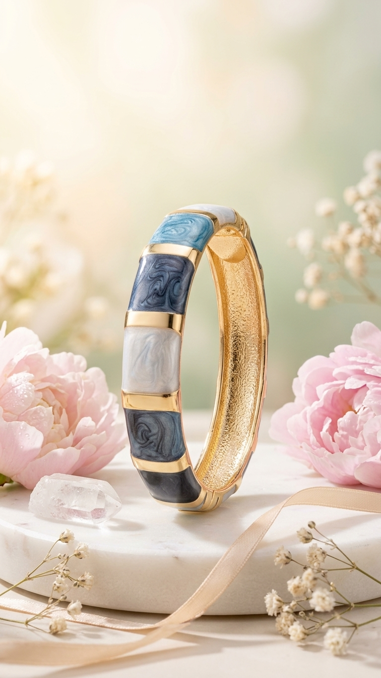 Ocean Marble Bangle