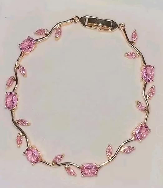 Pink Tulip Bloom Bracelet