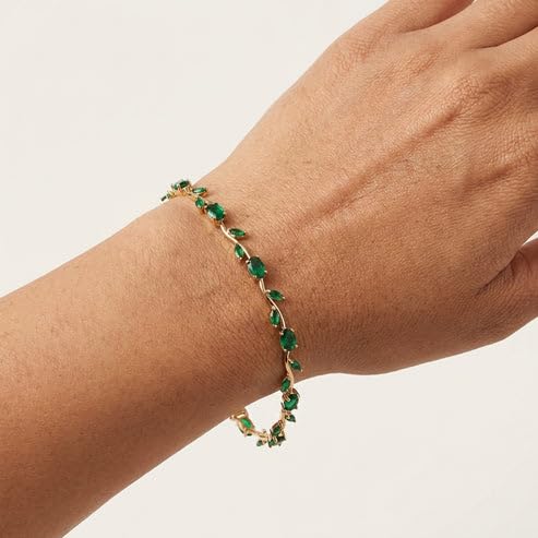 Green Meadow Tulip Bracelet