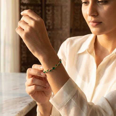 Green Meadow Tulip Bracelet