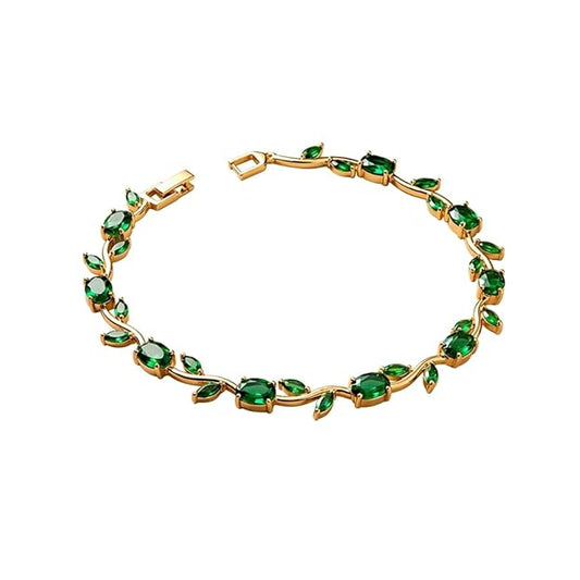 Green Meadow Tulip Bracelet