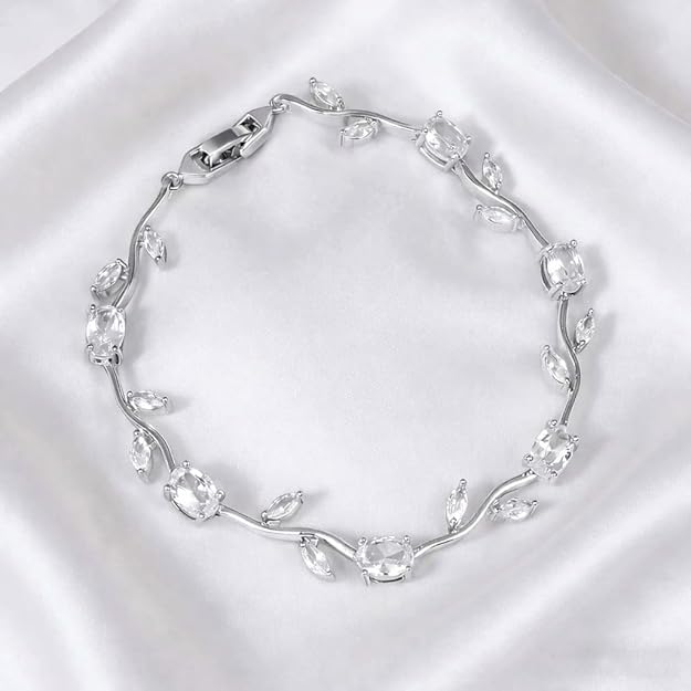 Crystal Tulip Vine Bracelet