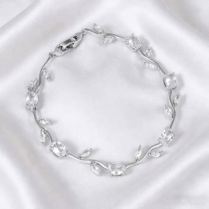 Crystal Tulip Vine Bracelet