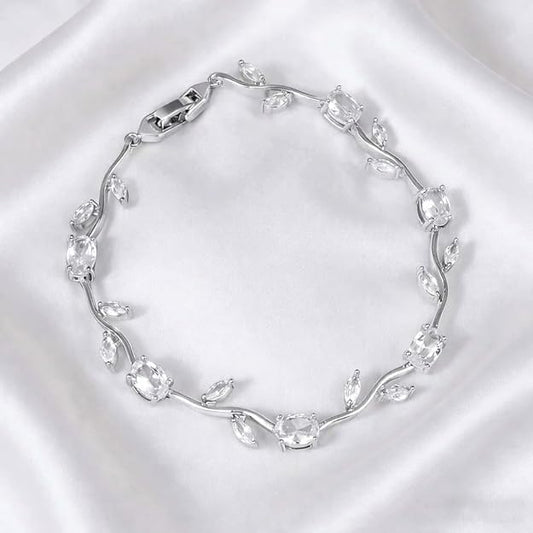 Crystal Tulip Vine Bracelet