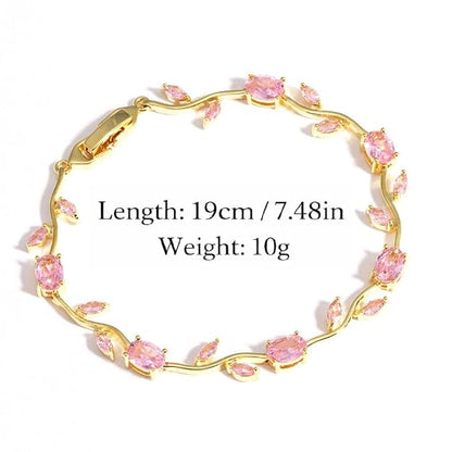 Pink Tulip Bloom Bracelet