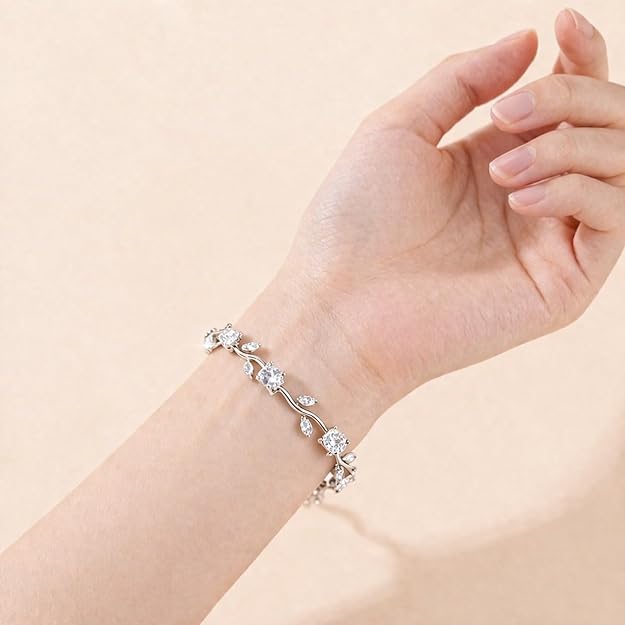 Crystal Tulip Vine Bracelet