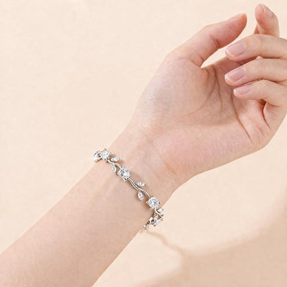Crystal Tulip Vine Bracelet