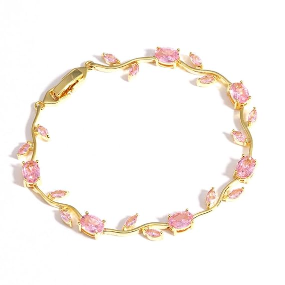 Pink Tulip Bloom Bracelet