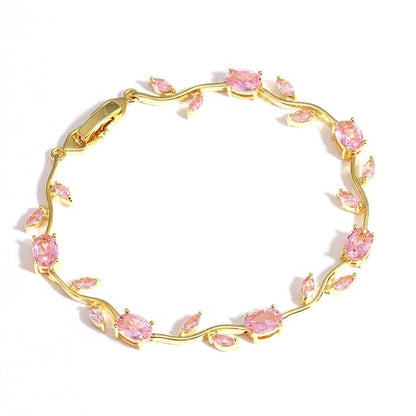 Pink Tulip Bloom Bracelet