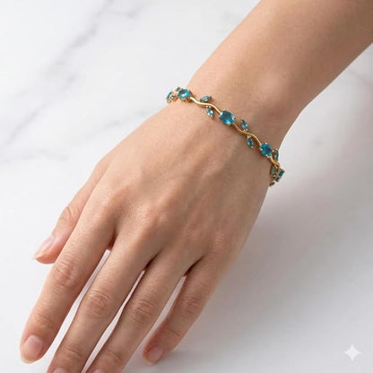 Sky Blue Tulip Bracelet