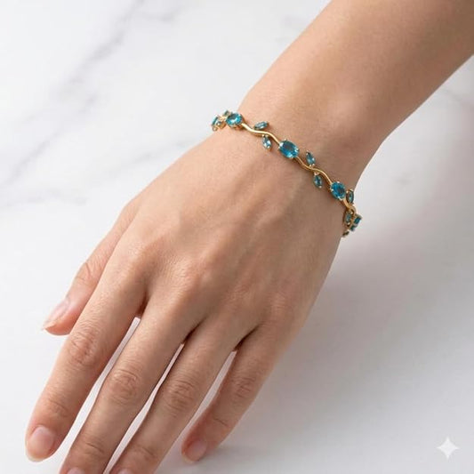 Sky Blue Tulip Bracelet