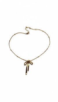 Golden Bow Pendant