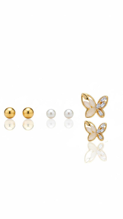 Butterfly Elegance Earring Set