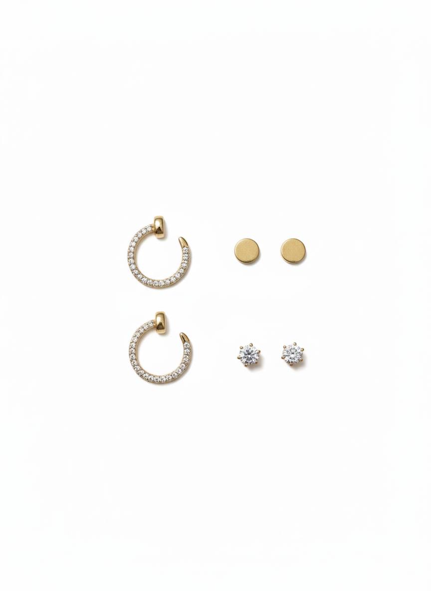 Trio Luxe Earring Set