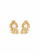 Golden Bloom Pearl Earrings