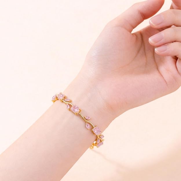 Rose Tulip Vine Bracelet