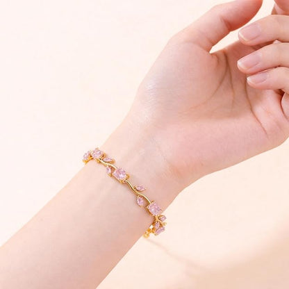Rose Tulip Vine Bracelet