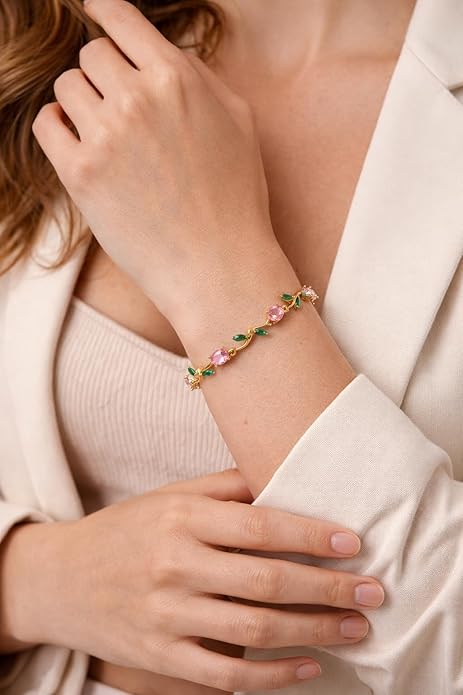Blush Meadow Tulip Bracelet