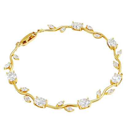 Diamond Tulip Vine Bracelet