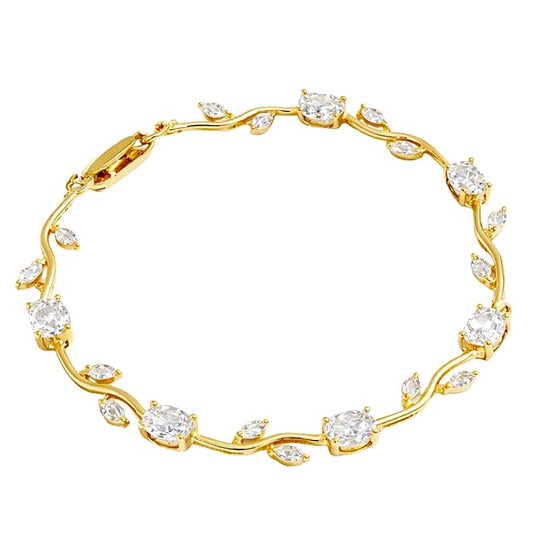 Diamond Tulip Vine Bracelet