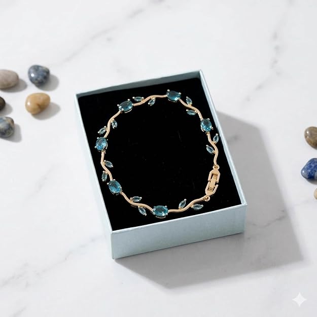 Sky Blue Tulip Bracelet