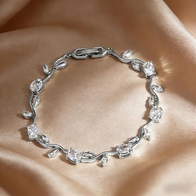 Crystal Tulip Vine Bracelet