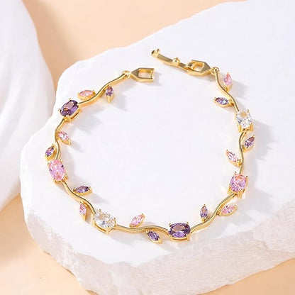 Rosy Lavender Tulip Bracelet