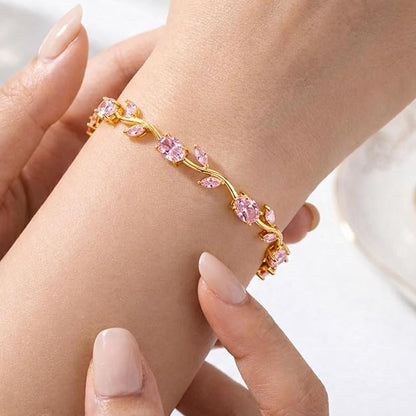 Rose Tulip Vine Bracelet