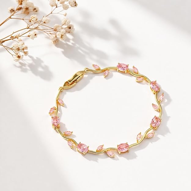 Rose Tulip Vine Bracelet
