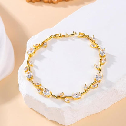 Diamond Tulip Vine Bracelet
