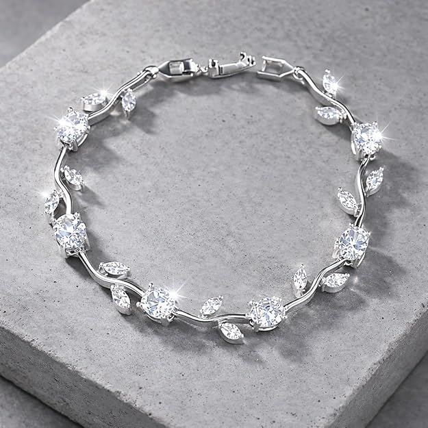 Crystal Tulip Vine Bracelet