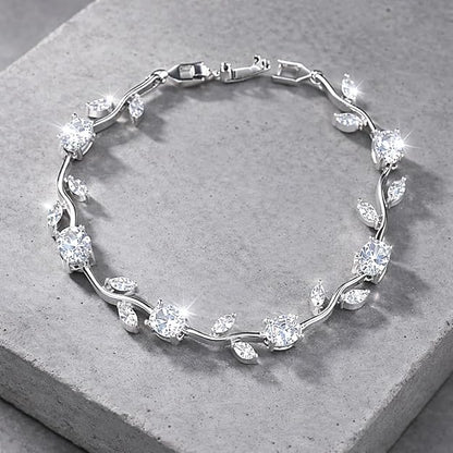 Crystal Tulip Vine Bracelet