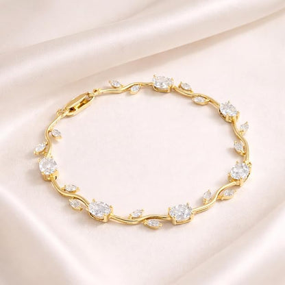 Diamond Tulip Vine Bracelet