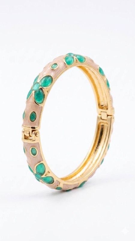 Emerald Bloom Bangle