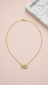 Interlocked Hearts Pendant