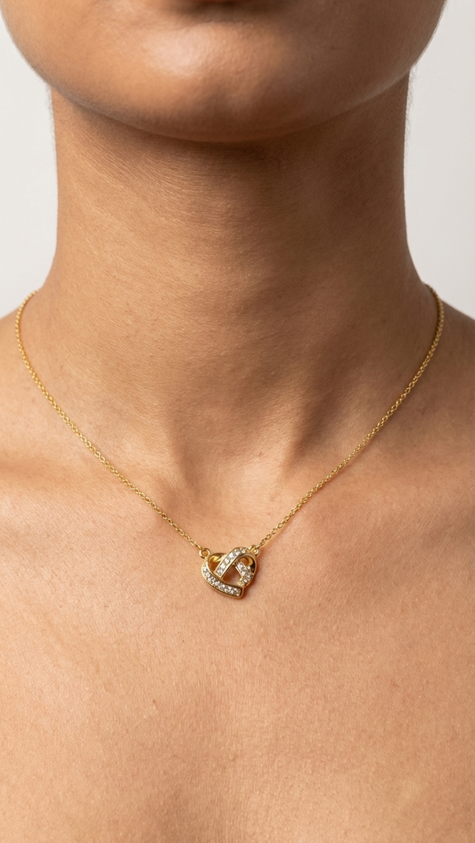 Interlocked Hearts Pendant