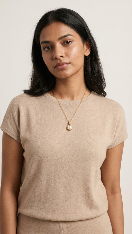 Golden Dewdrop Pendant