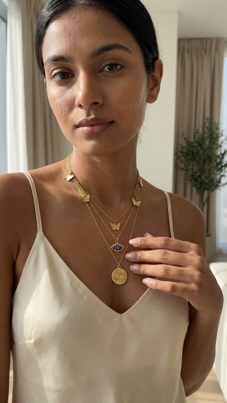 Butterfly Nazar Necklace