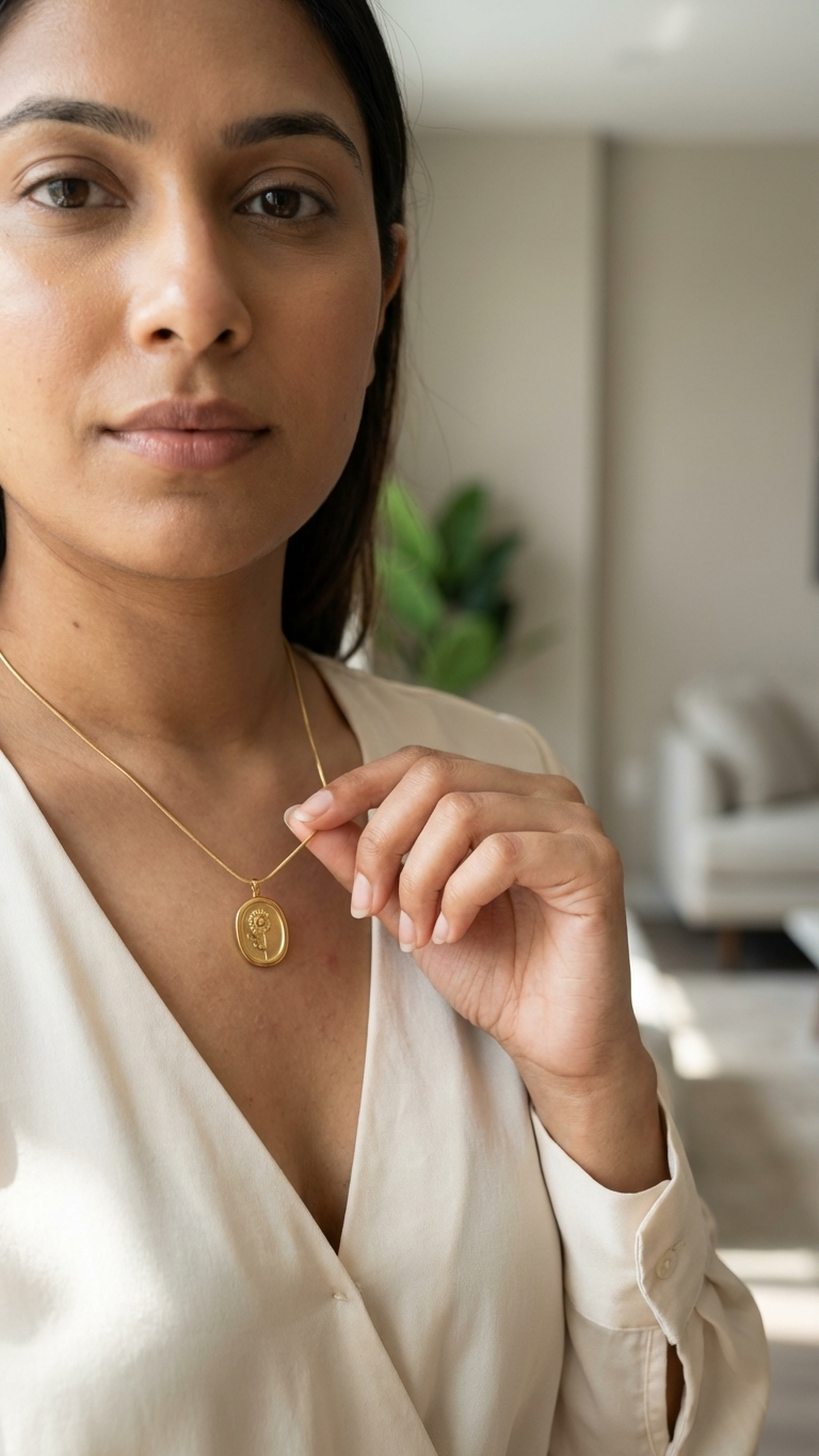 Golden Sunflower Pendant