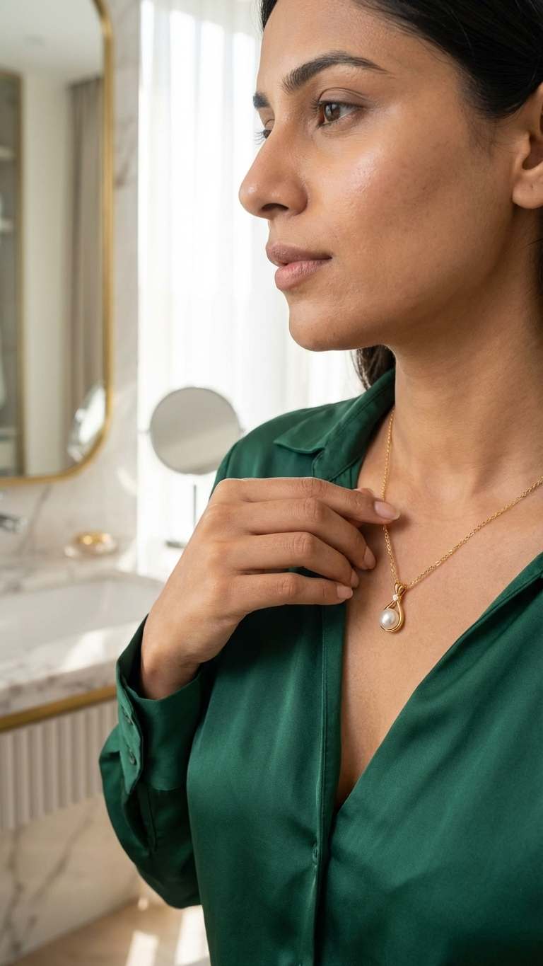 Golden Dewdrop Pendant