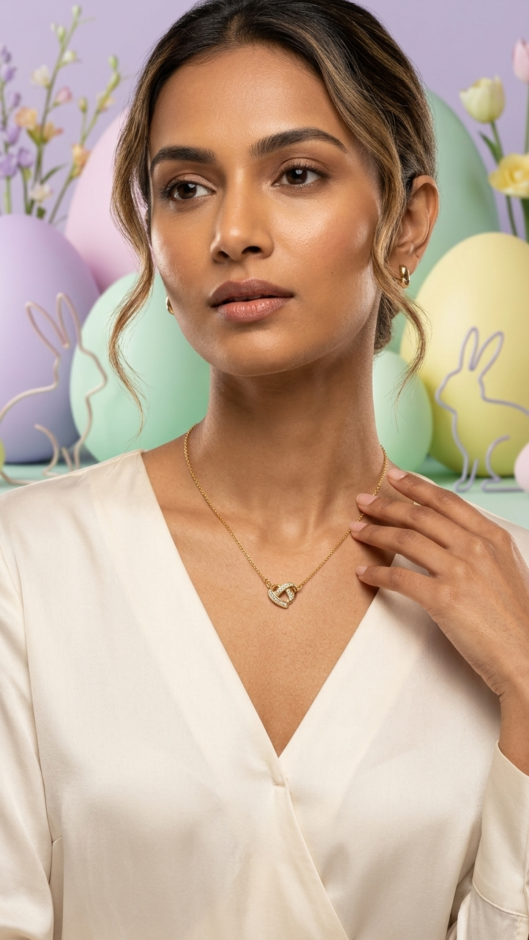Interlocked Hearts Pendant
