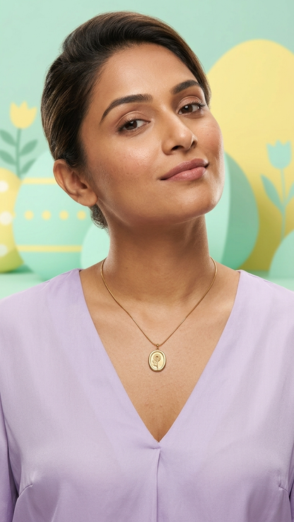 Golden Sunflower Pendant