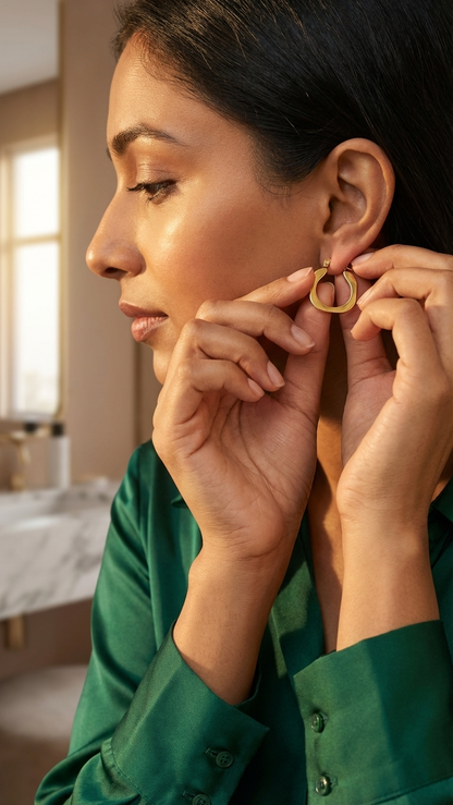 Sculpted Hoop Earrings