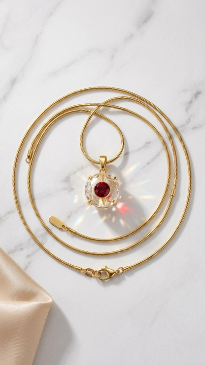 Ruby Bloom Pendant