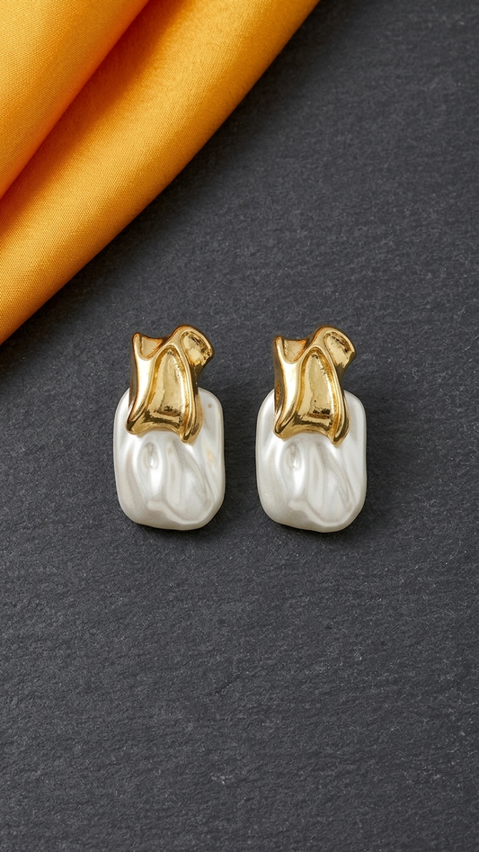 Molten Pearl Earrings